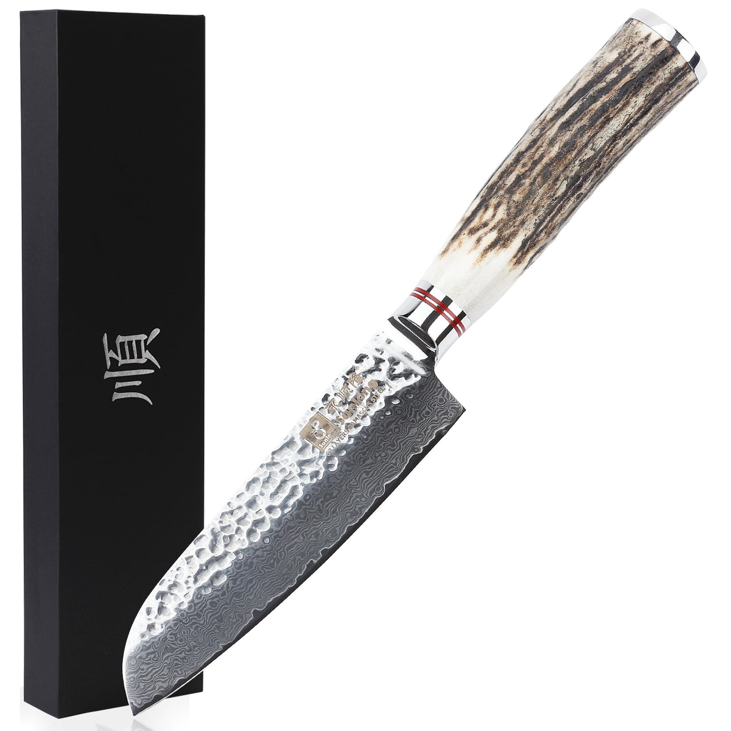 

Японский нож SUNLONG Santoku Knives 5 дюймов, коричневый