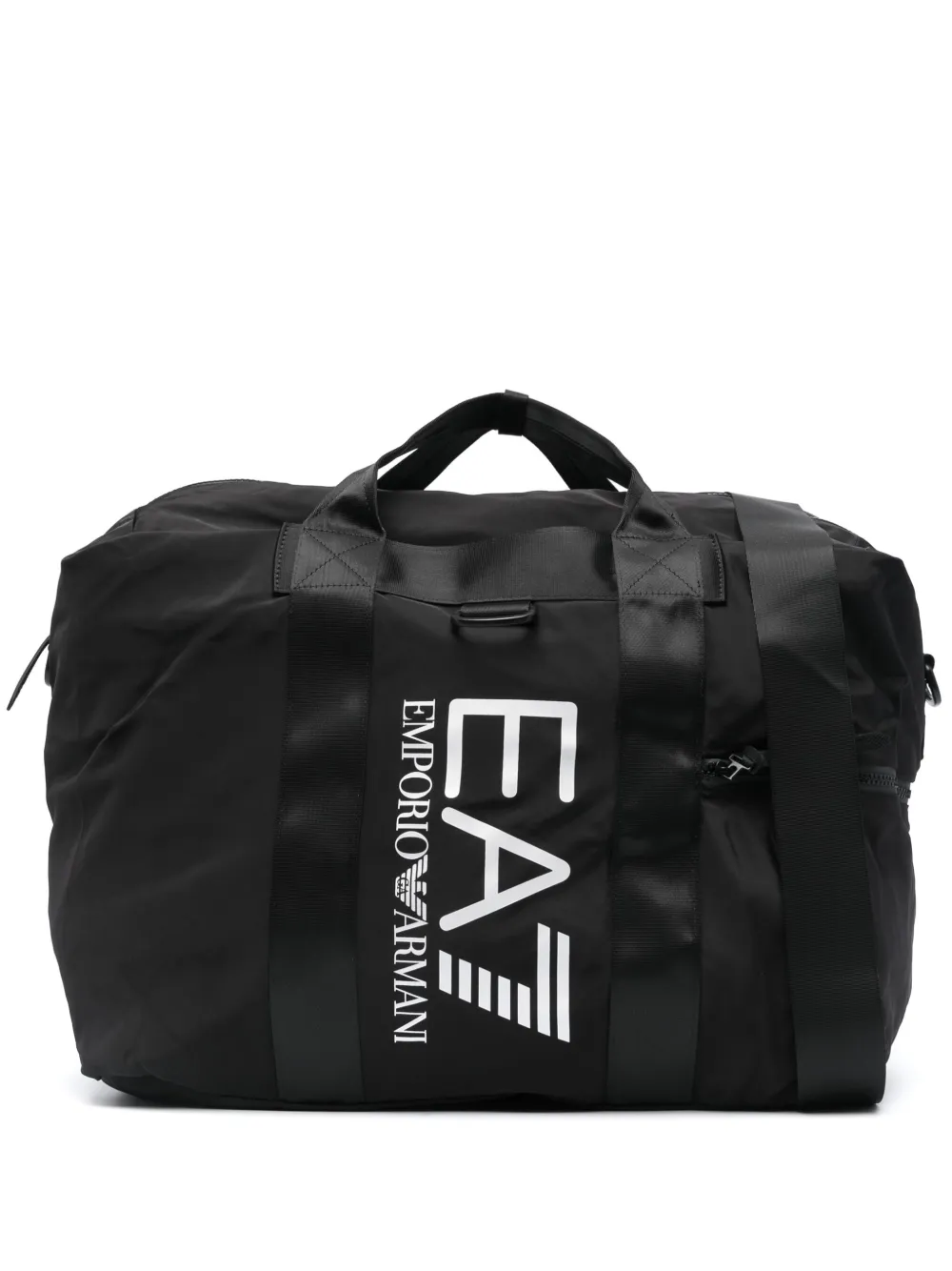

Дорожная сумка на молнии с логотипом Ea7 Emporio Armani, черный