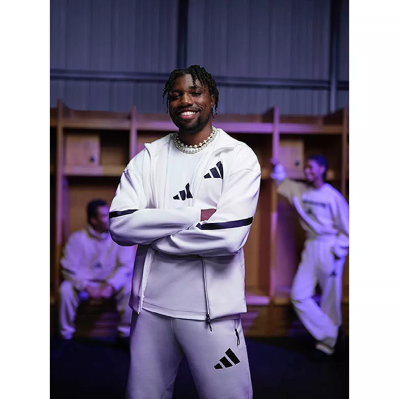 Детские кроссовки Adidas Z.N.E. Спортивные брюки зауженного кроя, белый/черный — фото 3