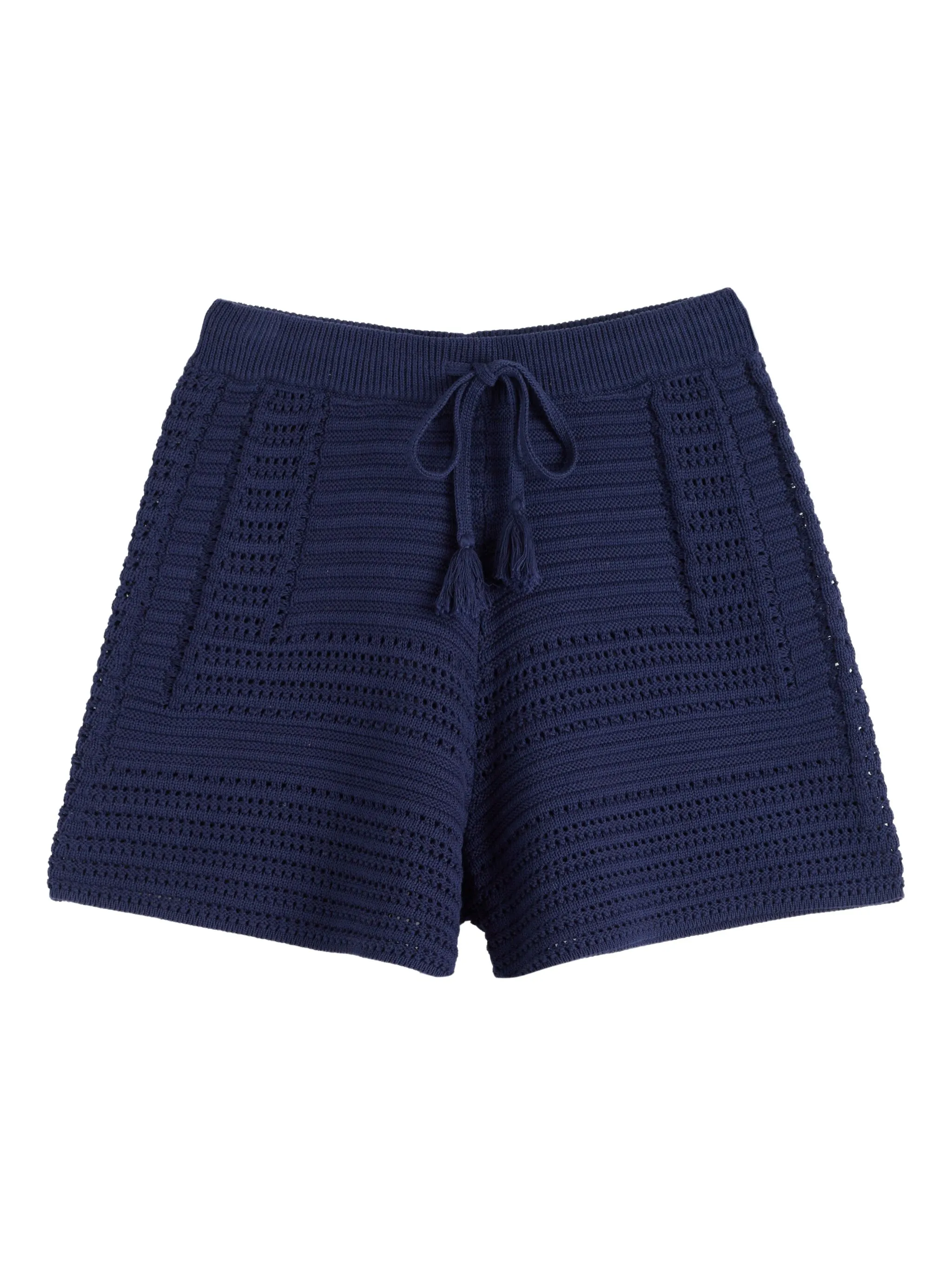 

Комплект из топа и шортов в технике кроше Chinti & Parker, синий