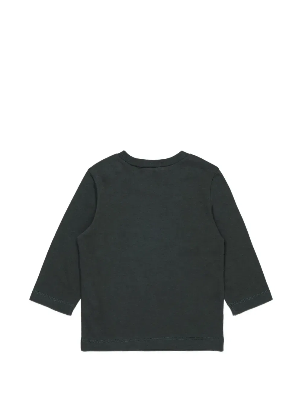 Футболка с логотипом и пуговицами на плечах Marni Kids, черный — фото 2