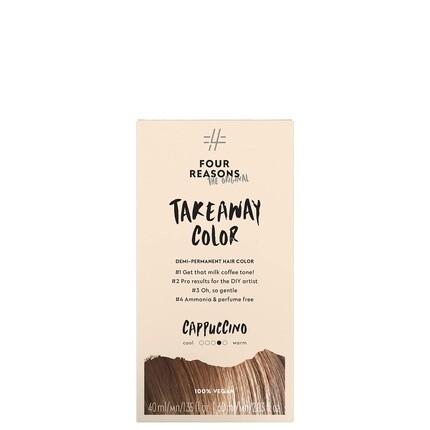 

Four Reasons Original Takeaway Color Cappuccino 7.35 Теплый светло-коричневый полуперманентный цвет волос Без аммиака и отдушек Краска для волос 100% веганский и не тестируемый на животных