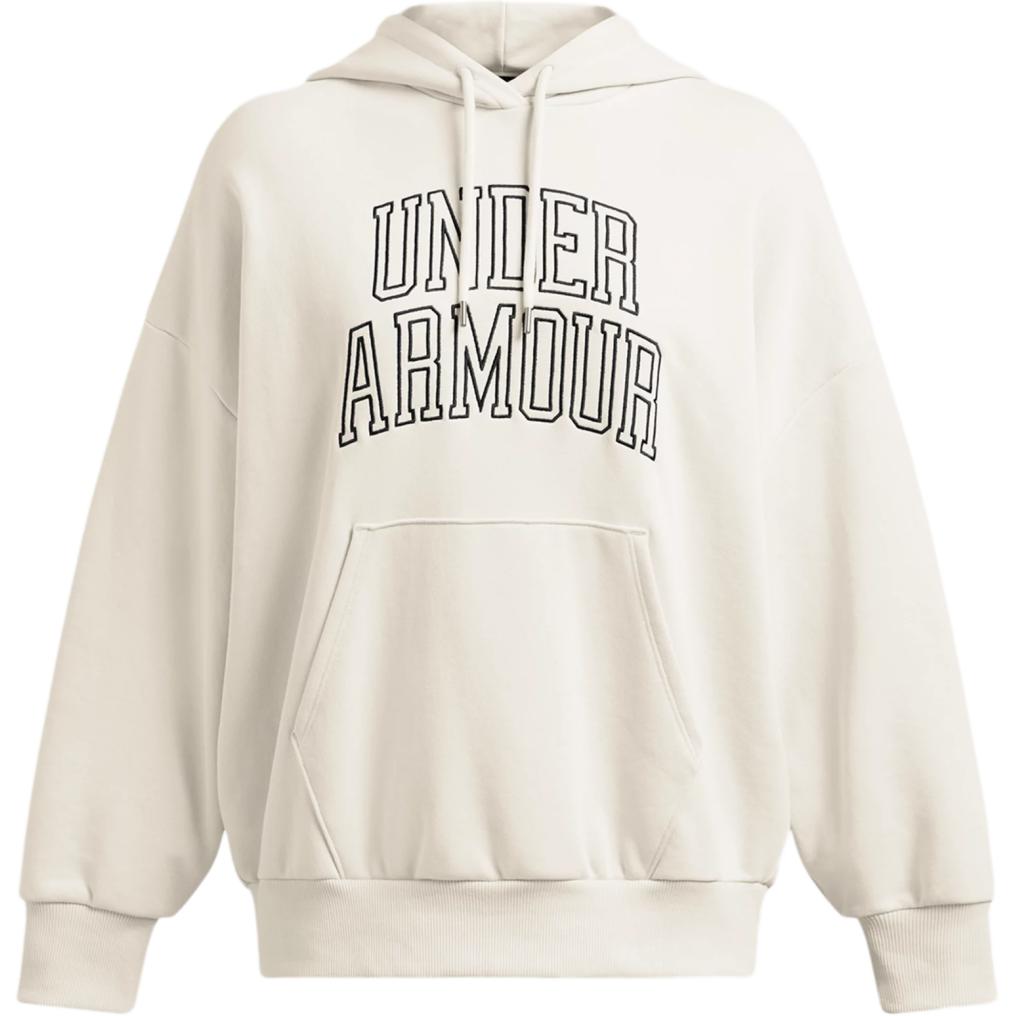 

Толстовка с капюшоном оверсайз из велюра Summit White Under Armour