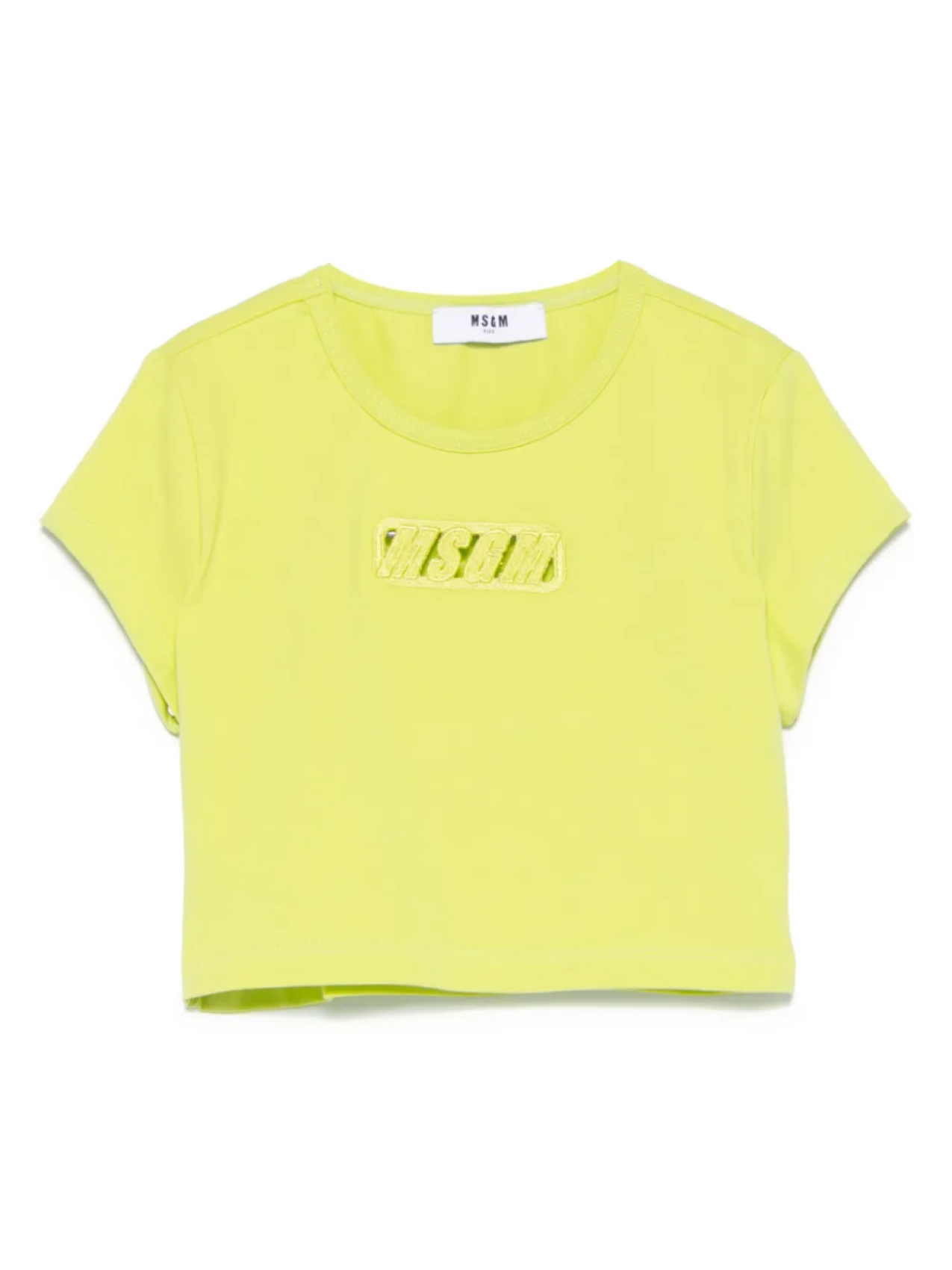 

MSGM Kids укороченная футболка из джерси, зеленый