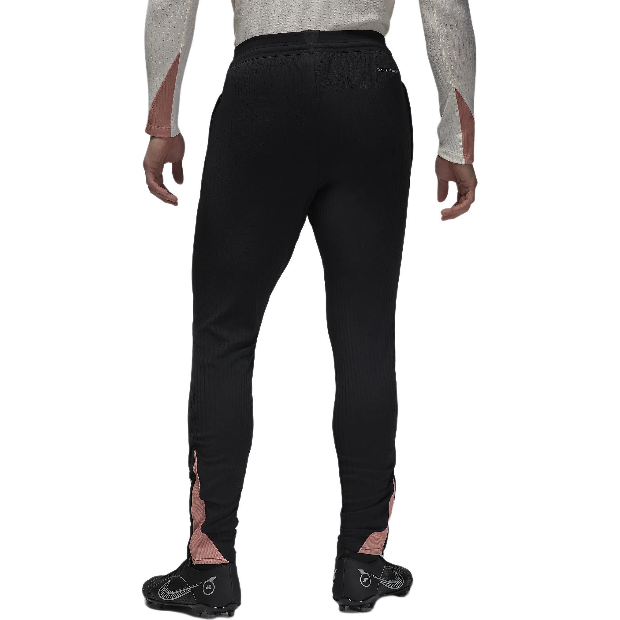 Пари Сен-Жермен FW24 Dri-FIT ADV Вязаные спортивные брюки мужские Черный/Ржаво-розовый/Металлический красный Jordan — фото 3
