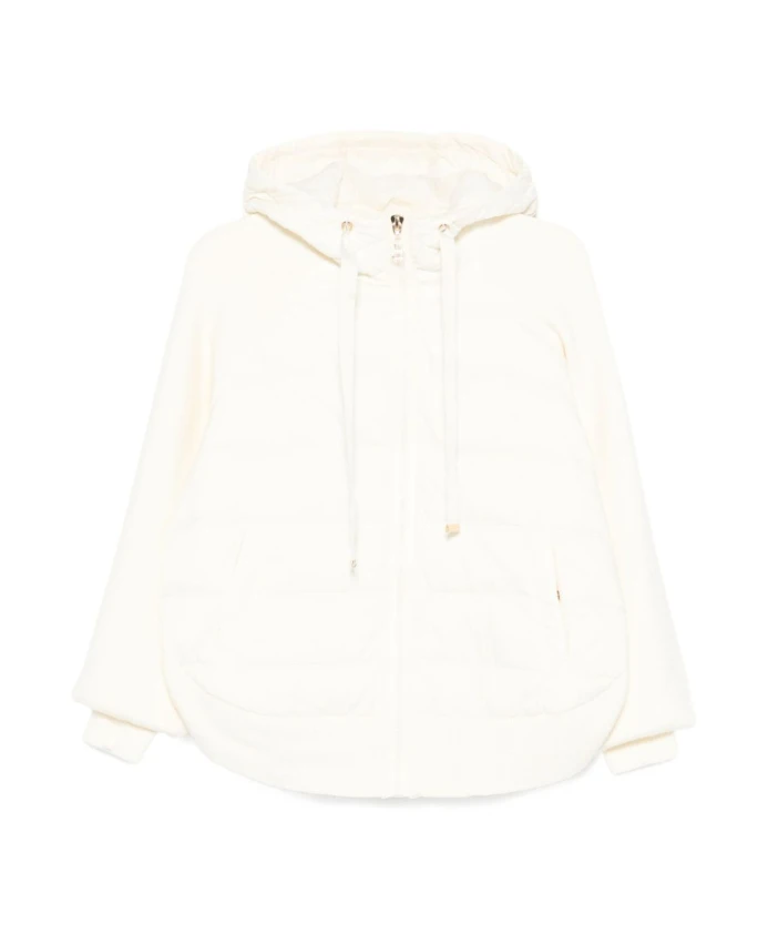 

Белая шелково-нейлоновая куртка Twinset, белый