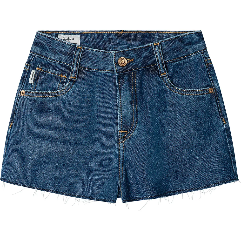 

Джинсовые шорты Pepe Jeans Patty с высокой талией, синий