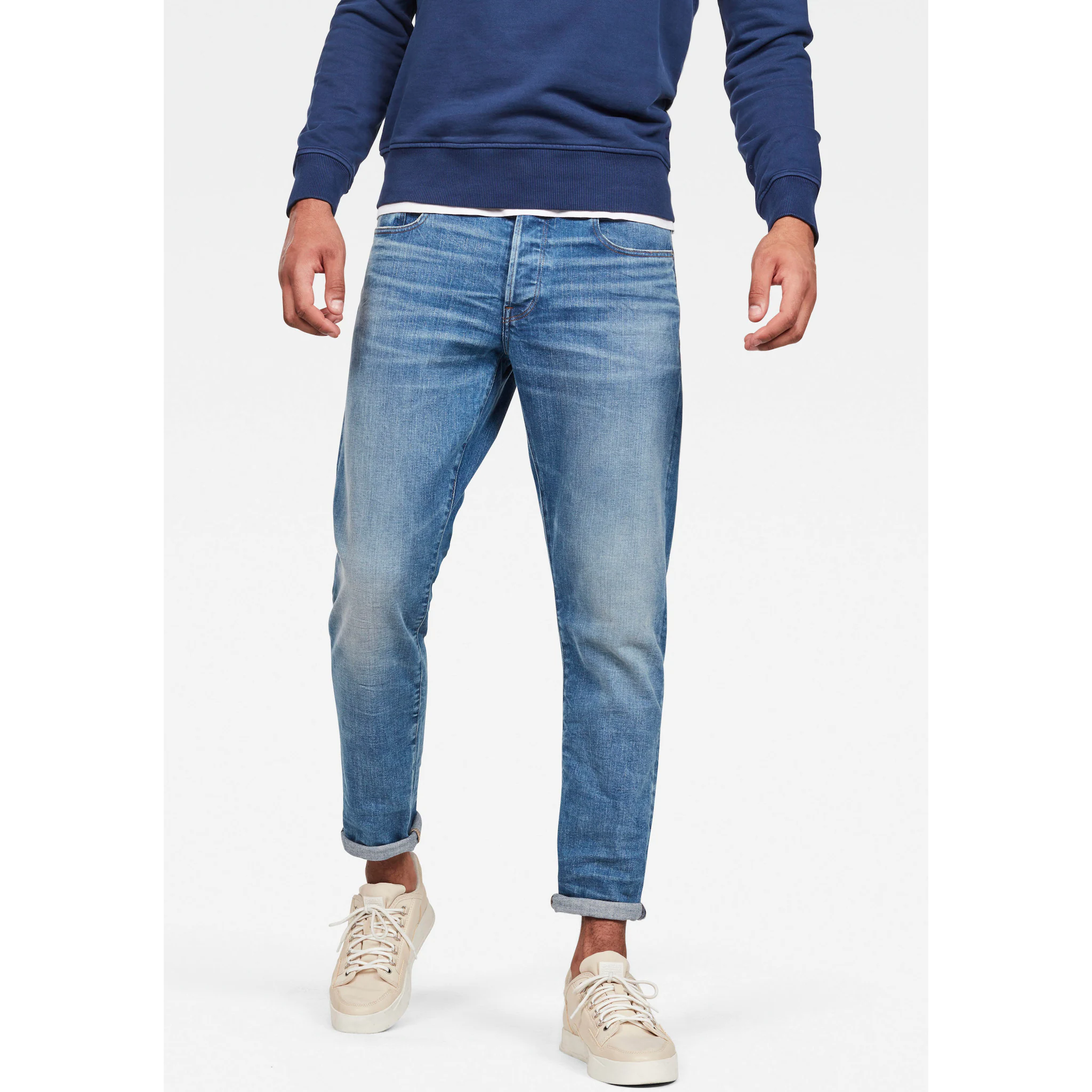 

Джинсы G-Star RAW обычного кроя "3301 Straight Tapered", цвет Worn In Azure