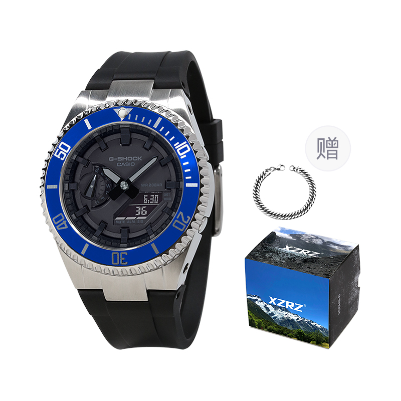 

Унисекс часы CASIO серии с двойным дисплеем жидкокристаллическим/аналоговым черные