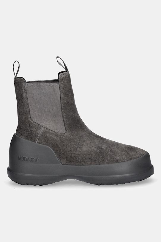Зимние ботинки женские челси Moon Boot MB Luna замшевые, серый — фото 2