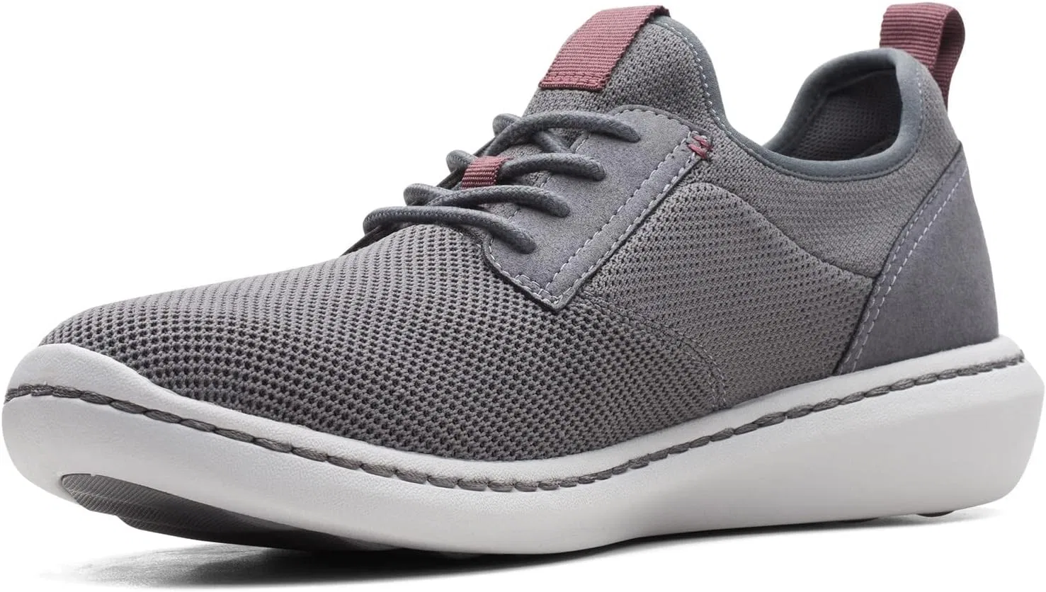 Мужские оксфорды Clarks Step Urban Low, Grey Textile — фото 4