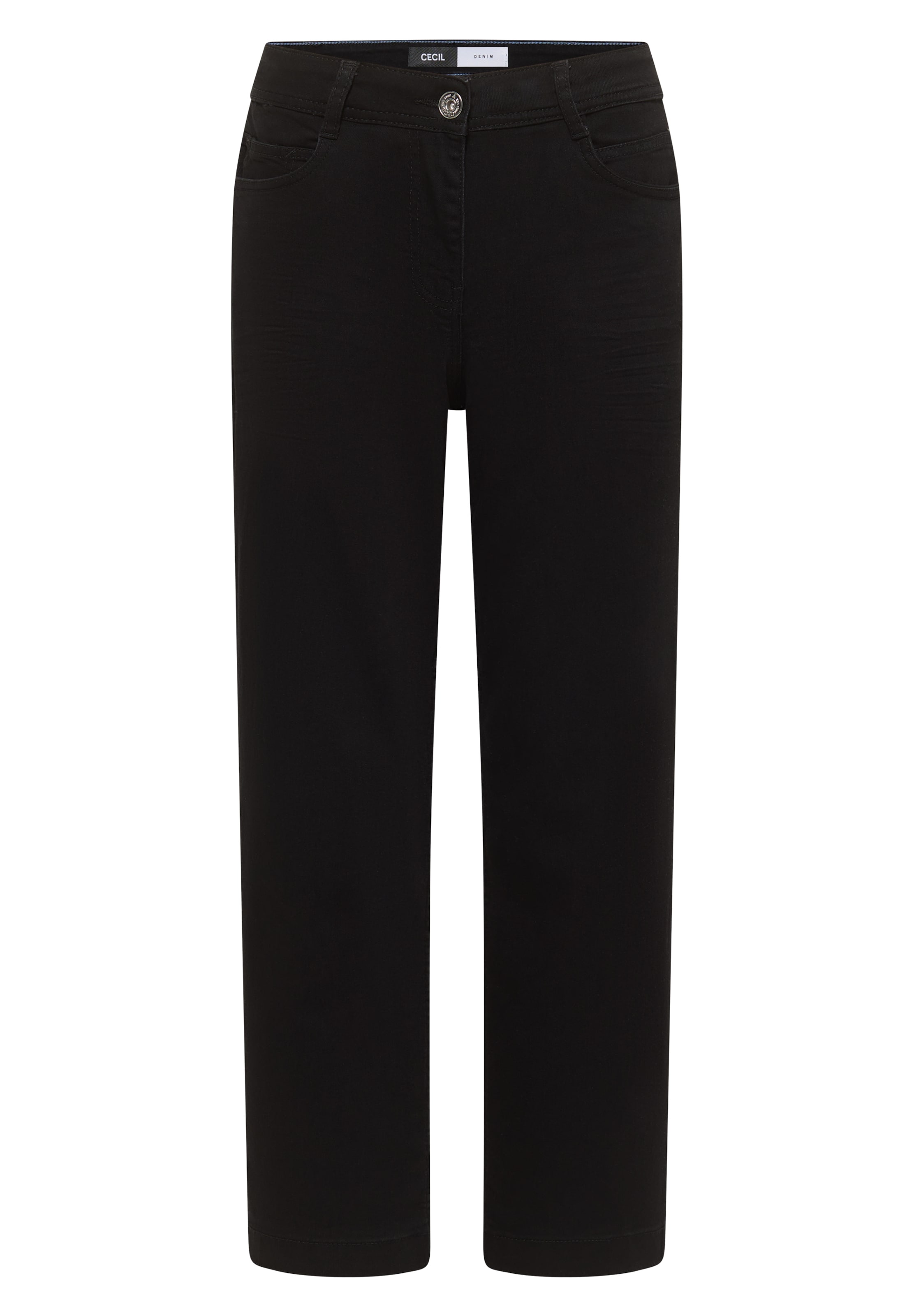 

STREET ONE Джинсы свободного кроя в черном дениме