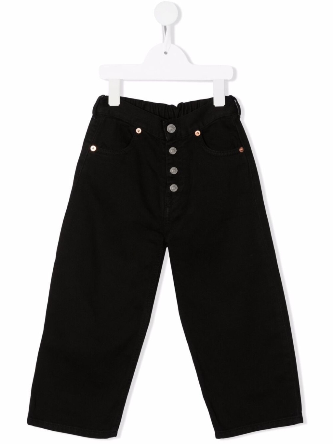

MM6 Maison Margiela Kids узкие джинсы, черный