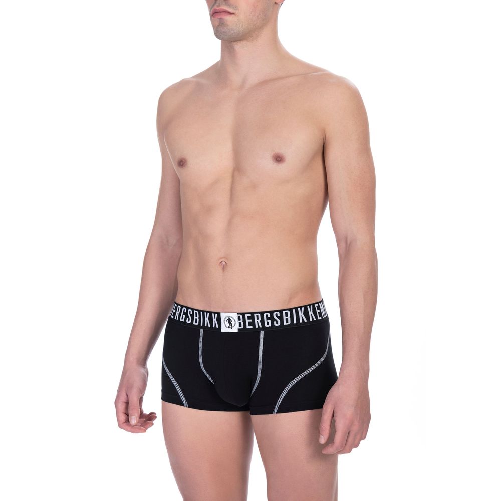 

Черные хлопковые мужские трусы Bikkembergs
