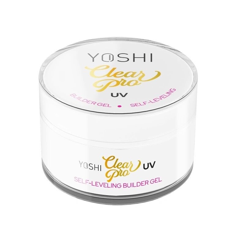 Yoshi, Самовыравнивающийся гель, прозрачный PRO UV LED, 15 мл — фото 2