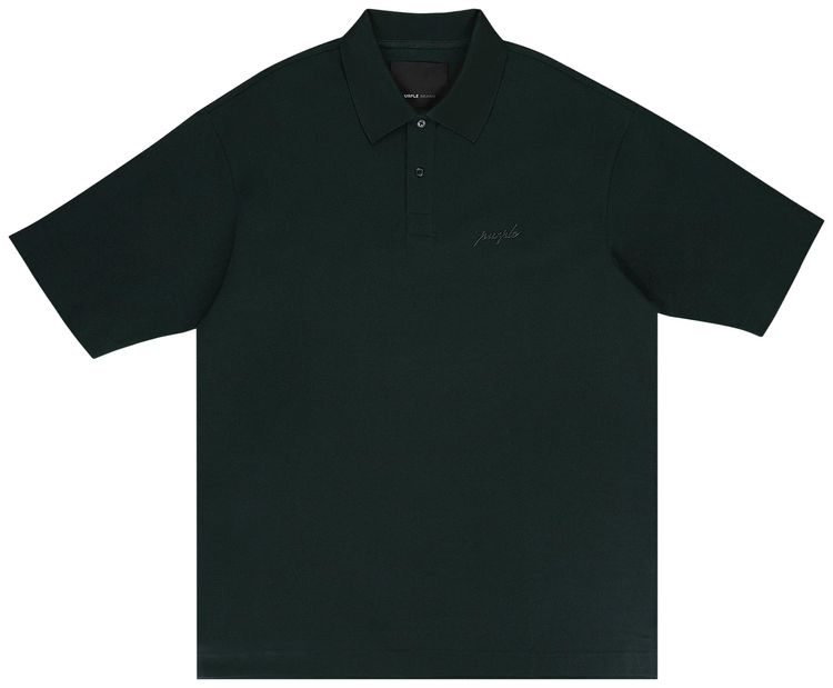 

Поло PURPLE BRAND Logo Patch Polo Shirt 'Green', зеленый