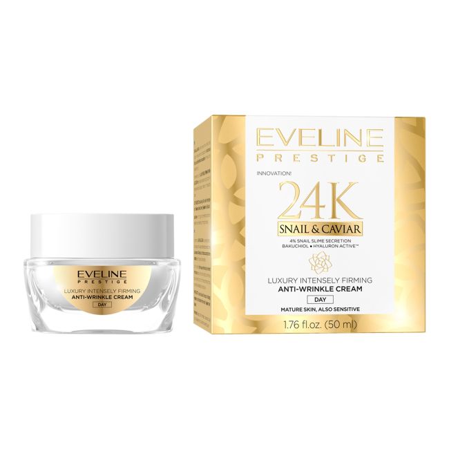 

Prestige 24k дневной крем для лица с улиткой и икрой Eveline, 50 мл