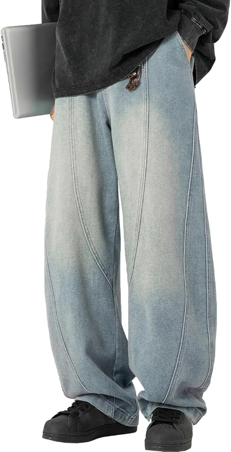 Джинсы широкие Baggy Jeans, синий — фото 2