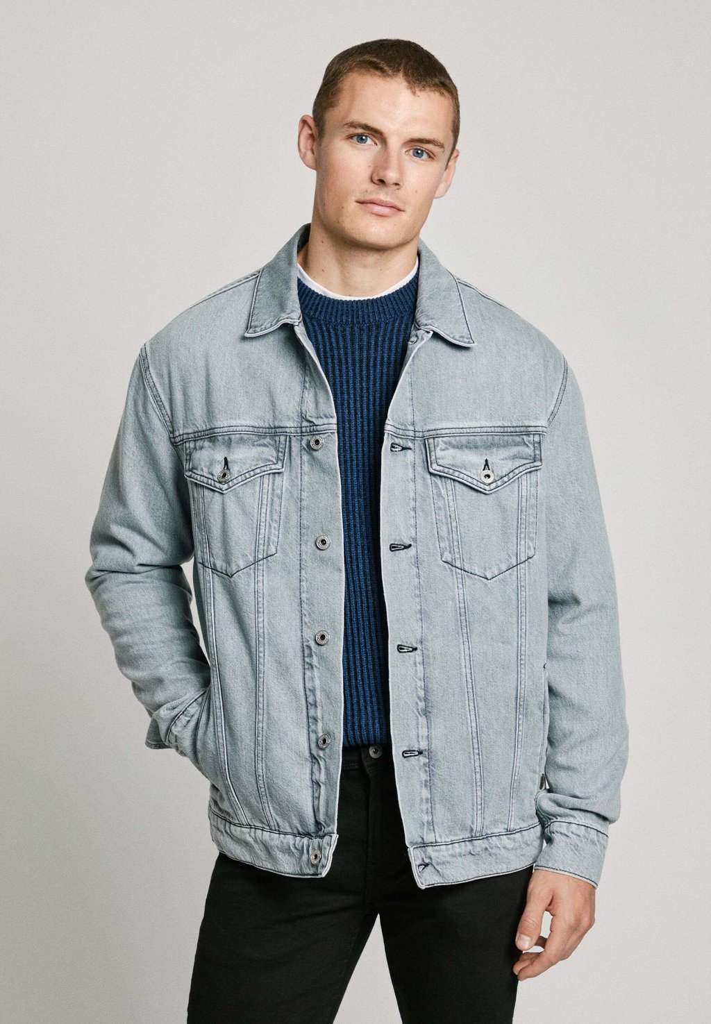 

Джинсовая куртка RELAXED Pepe Jeans, черный