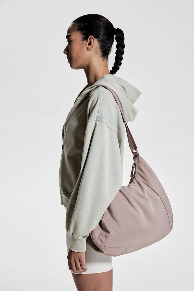 

Спортивная толстовка с капюшоном на молнии H&M, зеленый