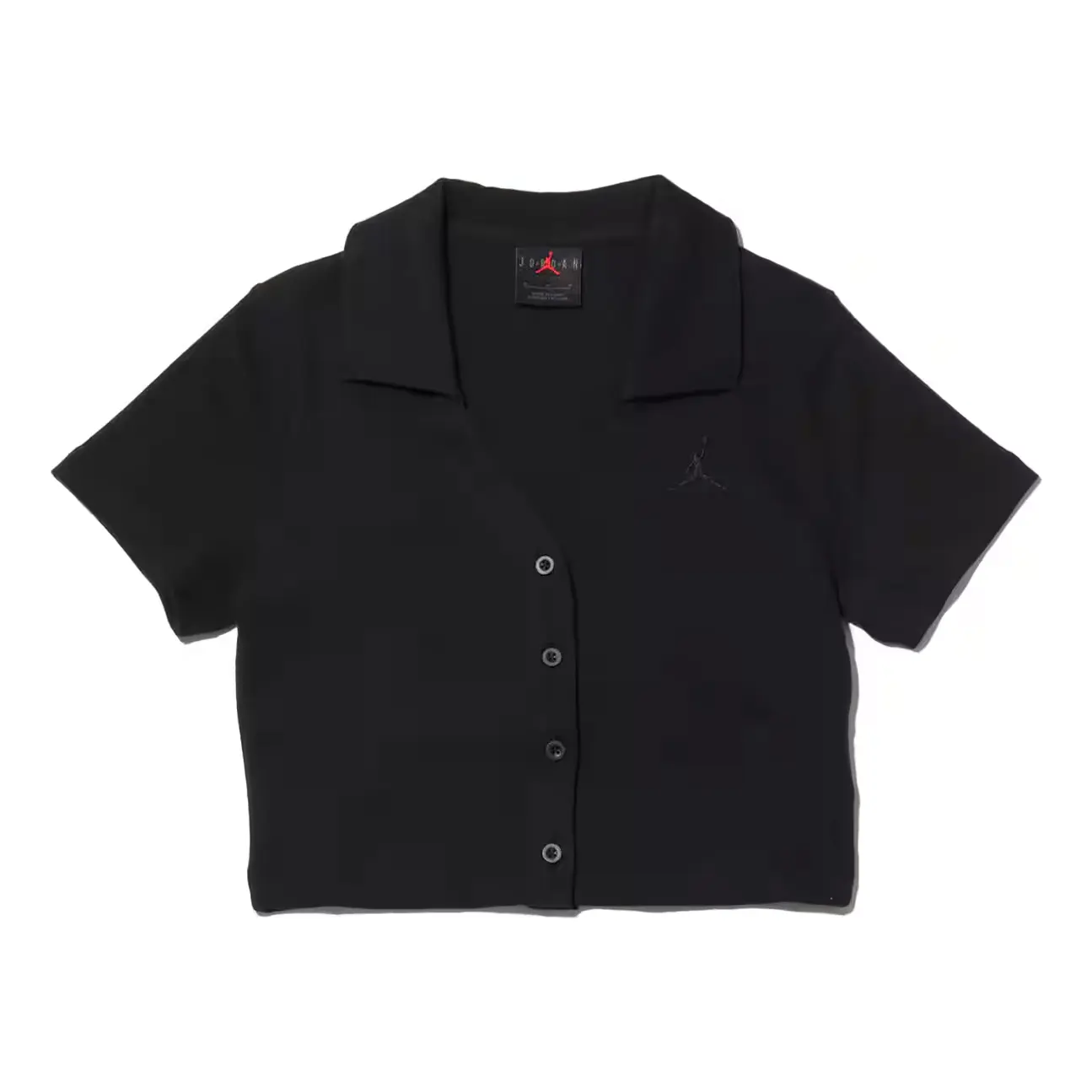 

Топ (WMNS) Air Jordan Short-Sleeve Knit Top 'Black'
