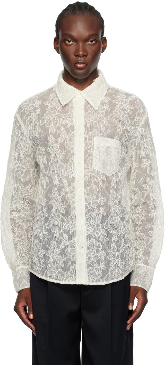 

Рубашка Off-White Fine Corded ace Sheer Simone Rocha