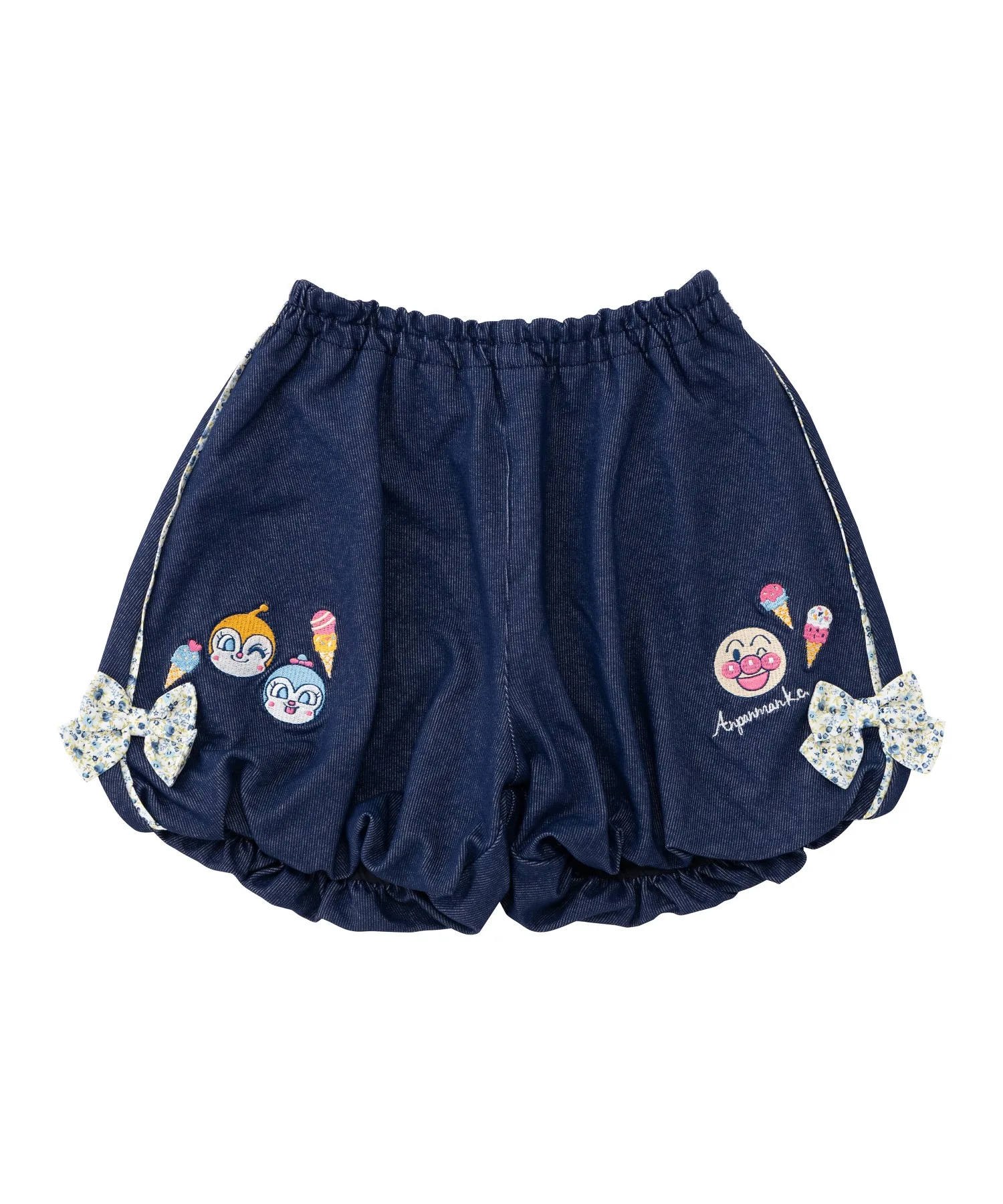 Детские шорты с вышивкой Anpanman Ribon Balloon ANPANMAN KIDS COLLECTION синие — фото 3