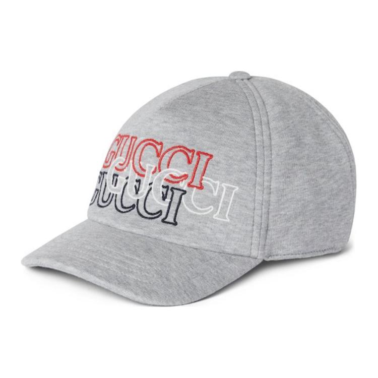 

GUCCI Бейсболка с вышитым логотипом, Gray