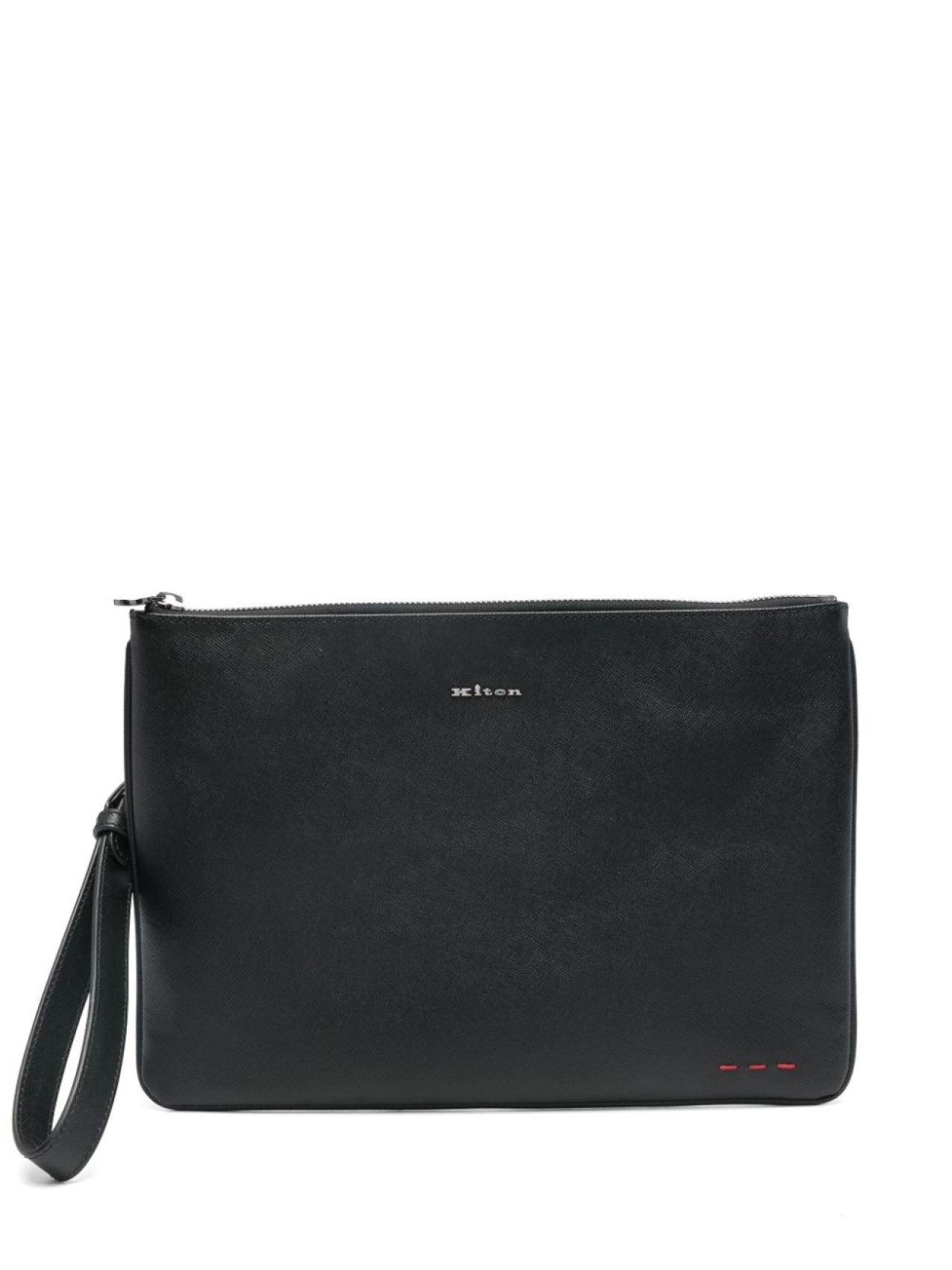 

Kiton клатч с логотипом, черный