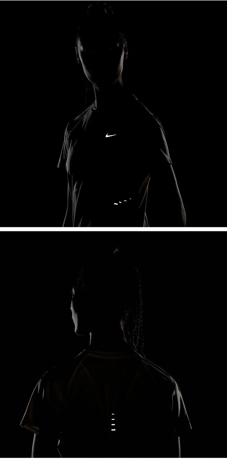 Женская беговая футболка Swift Dri-Fit с коротким рукавом, цвет "парус", от Nike — фото 3