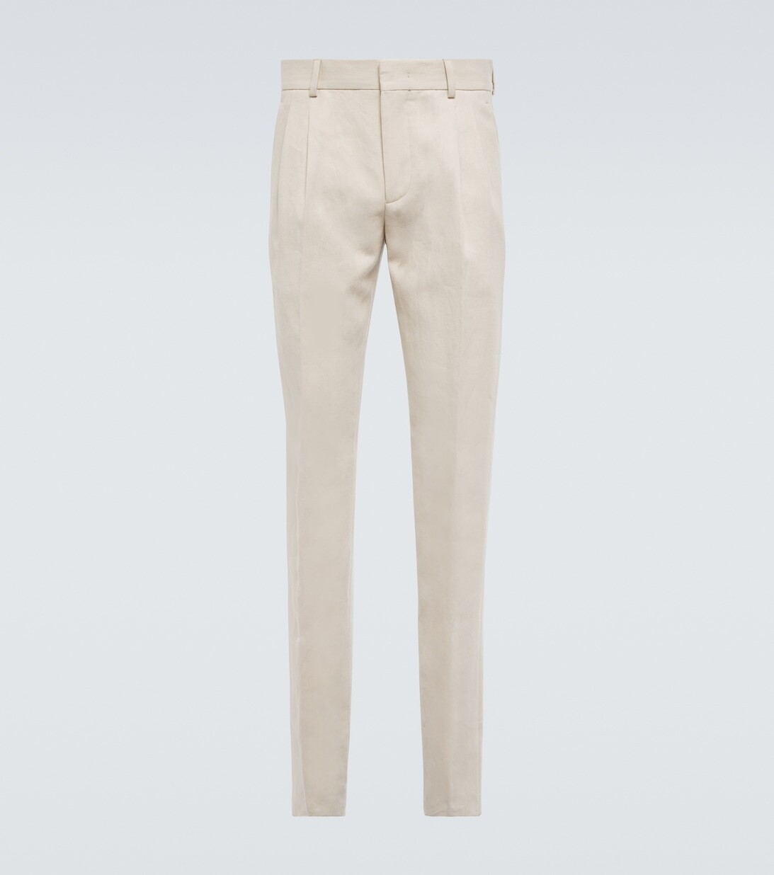 

Узкие льняные брюки Loro Piana, белый