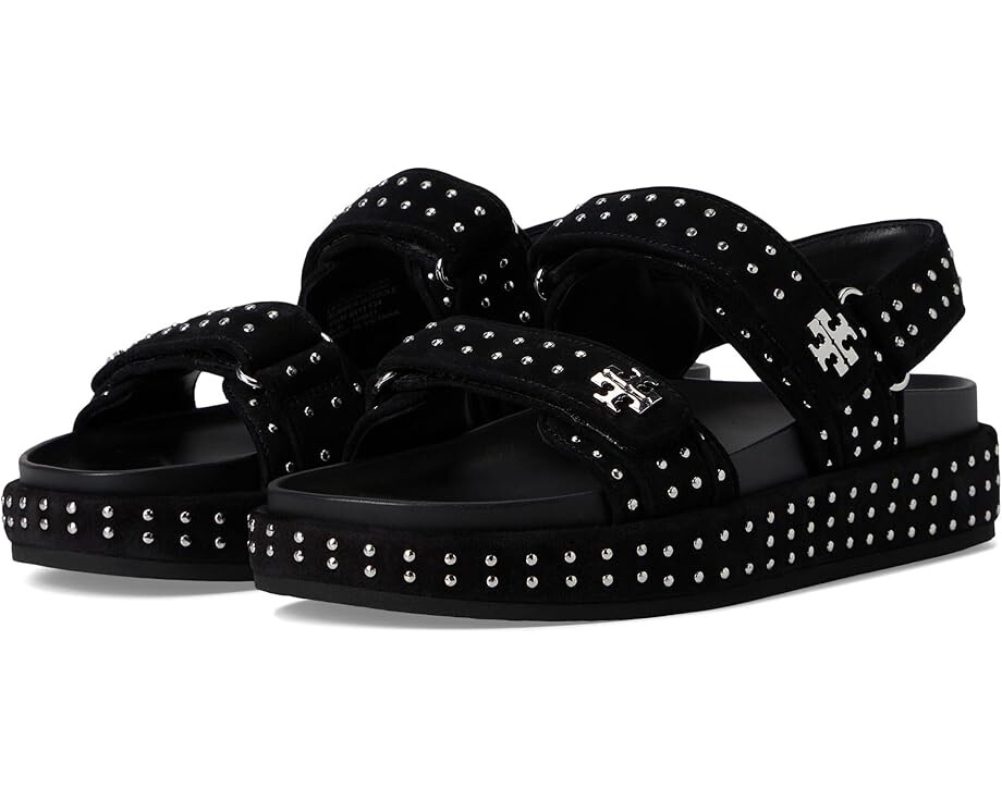 

Сандалии Tory Burch Kira Stud Sport Sandal, цвет Perfect Black/Silver