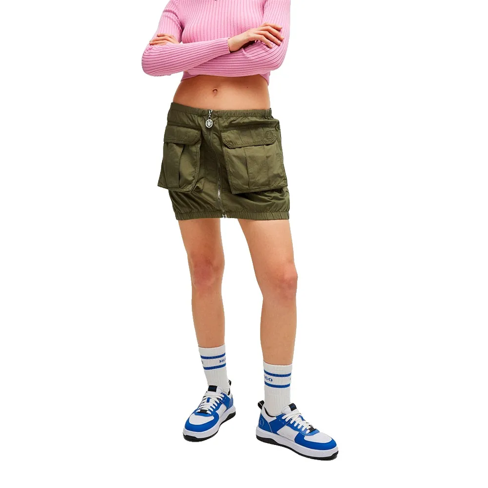 

Юбка HUGO BLUE Rafini 1 10261472 short skirt, зеленый