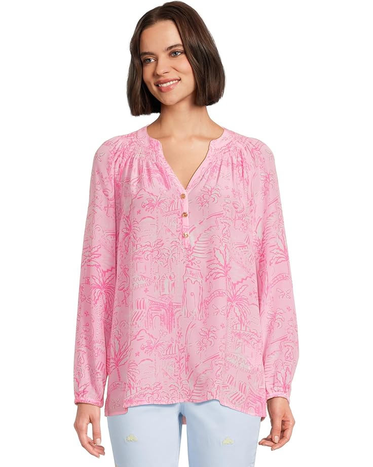 

Топ Lilly Pulitzer Elsa Top, цвет Conch Shell Pink Pennys Playground
