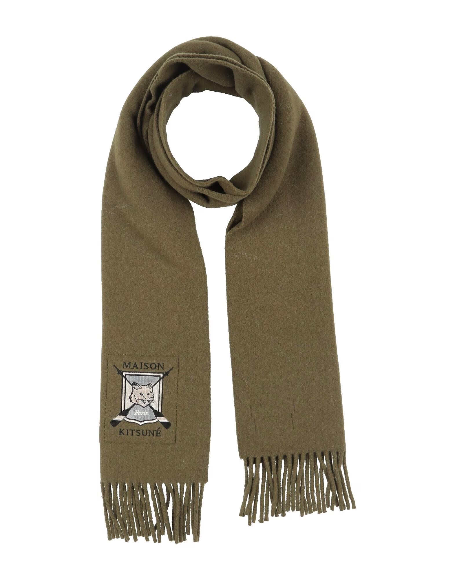 

Шарф Maison Kitsuné, зеленый