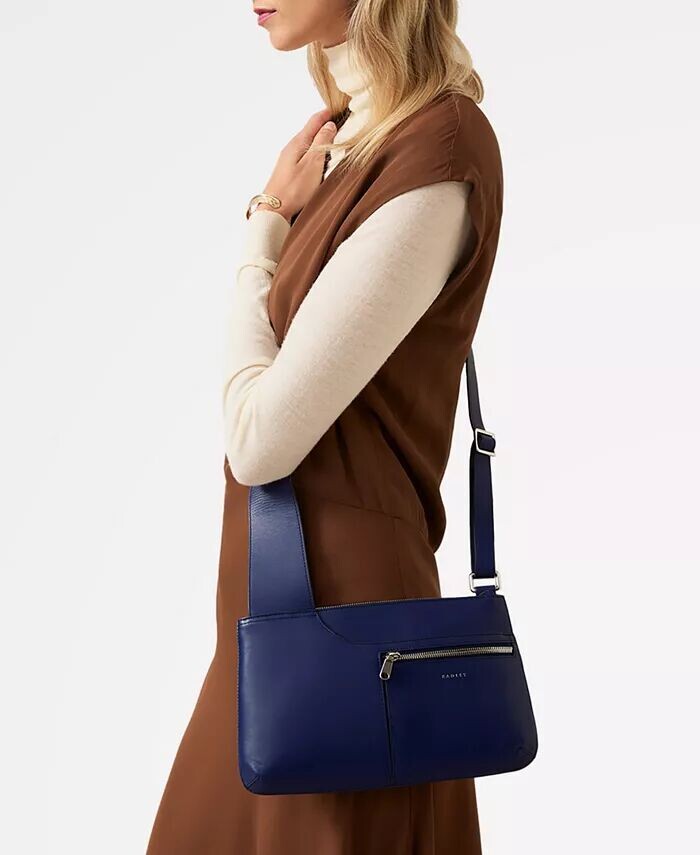 

Карманы Маленькая кожаная сумка через плечо Radley London, синий