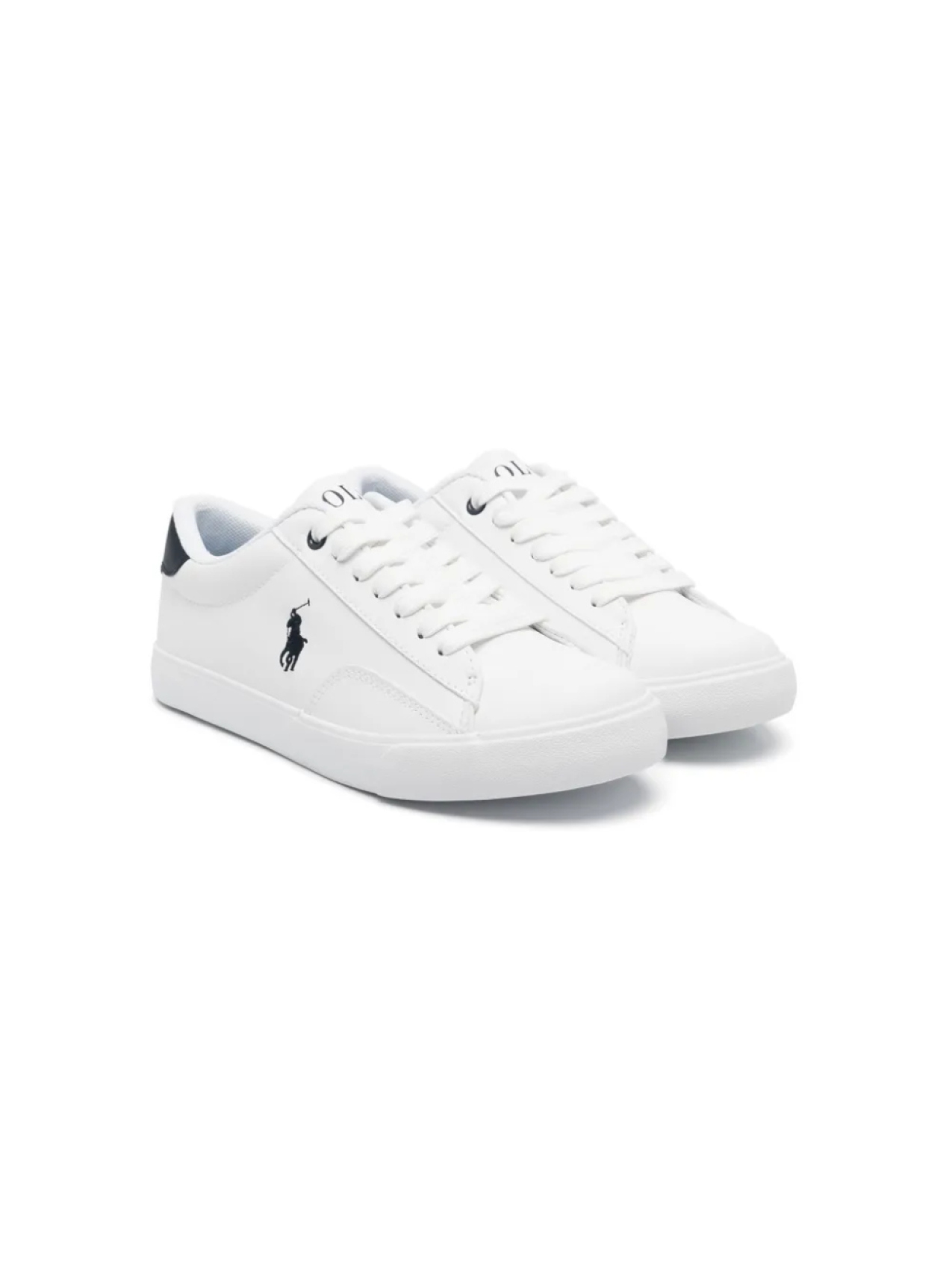 POLO RALPH LAUREN KIDS кроссовки Theron с логотипом Polo Pony, белый