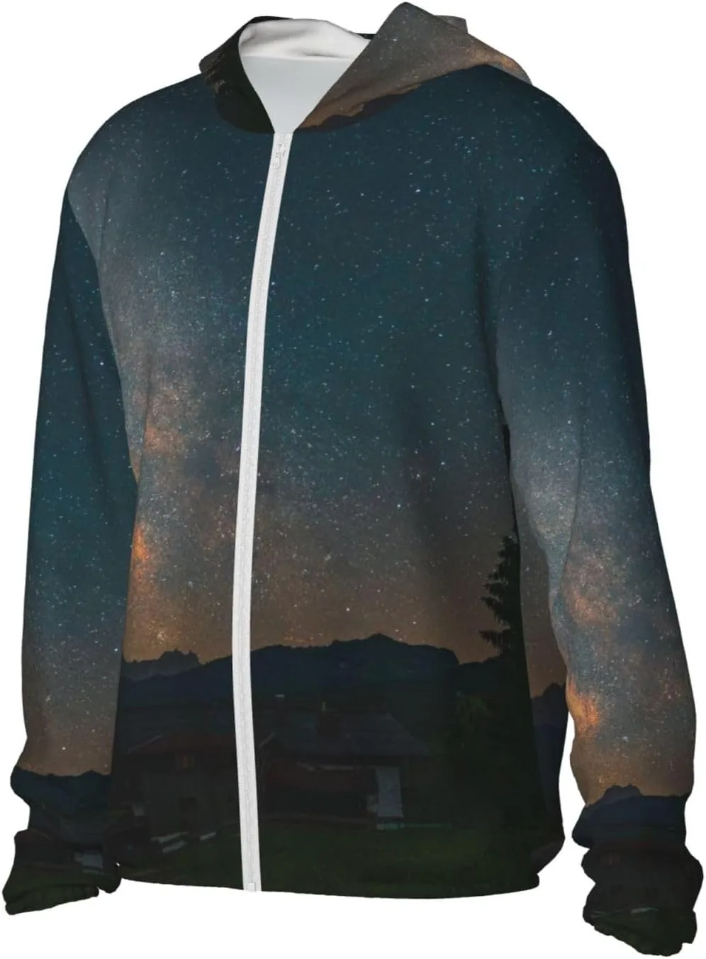 Толстовка Milky Way Universe Stars с защитой от солнца, легкая спортивная с длинными рукавами — фото 3