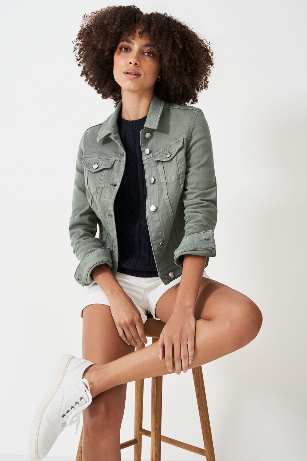 

Джинсовая куртка Crew в стиле вестерн Crew Clothing Company, зеленый