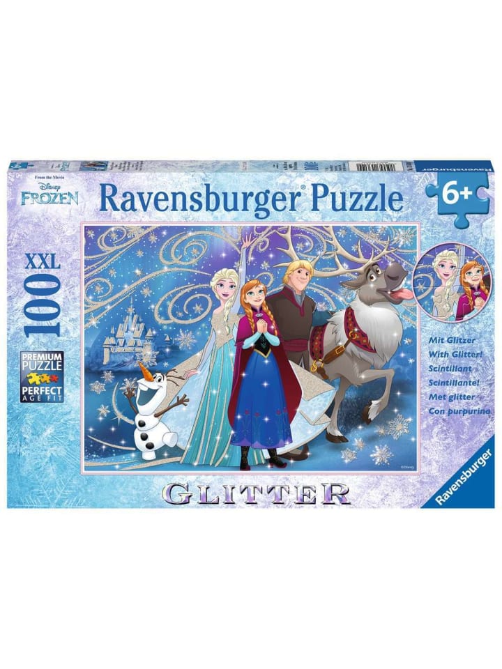 

Пазл Ravensburger, 100 деталей, «Сверкающий снег» в красочном исполнении