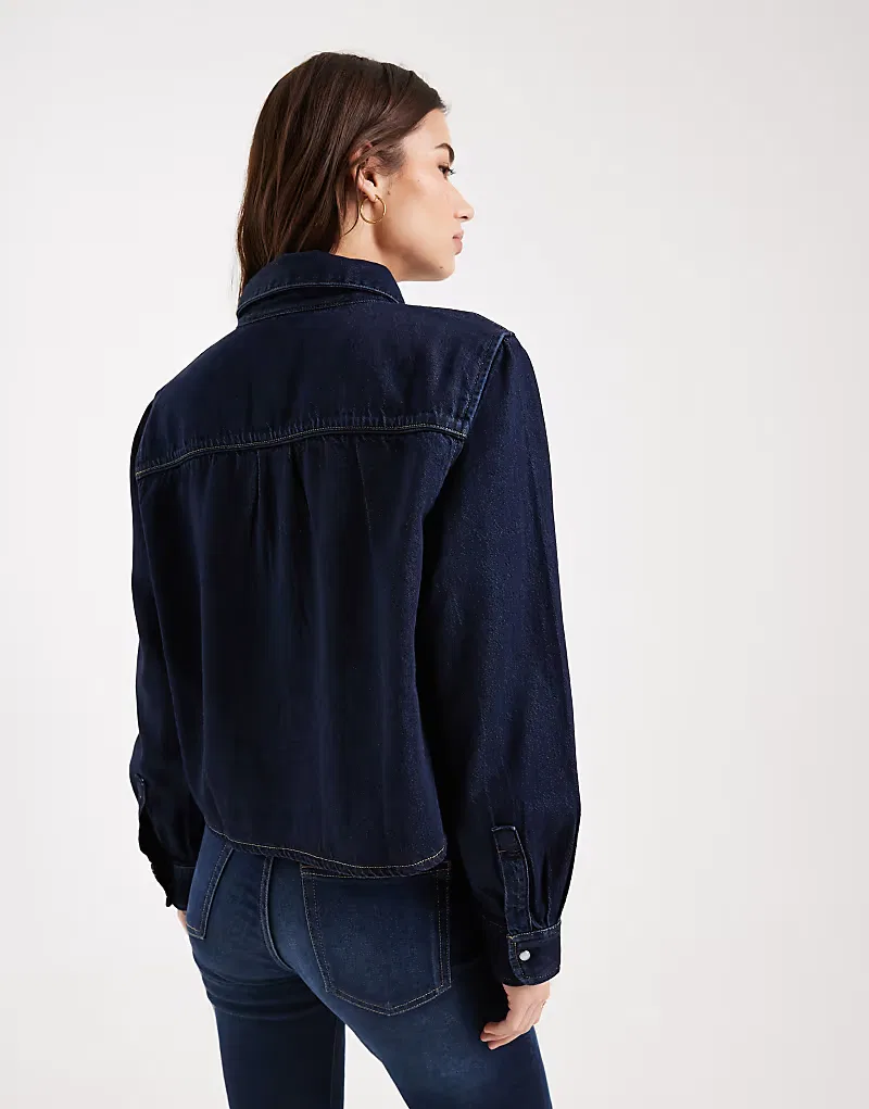 Джинсовая куртка Levis Logan прямого кроя Levi's, синий — фото 4