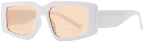 

Винтажные солнцезащитные очки большого размера 2026 года для женщин, квадратные, оранжевые, женские/мужские, модные, с защитой от УФ-излучения UV400 MTZJH, Whitetea