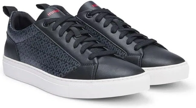 Кроссовки HUGO Men's Morrie_Tenn_Mono Tennis, Black — фото 3