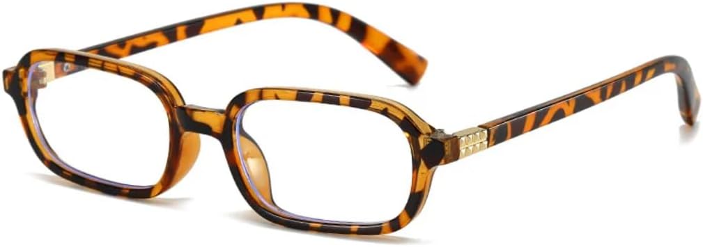 

Солнцезащитные очки для мужчин и женщин - защита UV400 - панк, маленькая оправа, цветные линзы, для занятий спортом на открытом воздухе и вождения DSVIGF, Leopard Clear