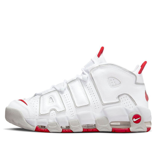 

Кроссовки air more uptempo '96 'white grey red' Nike, белый