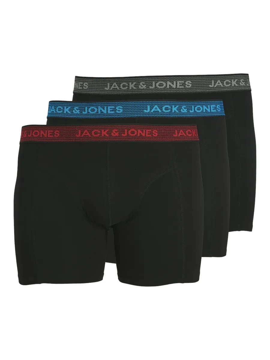 

Боксы Jack & Jones PlusSize "JACWAISTBAND TRUNKS 3 PACK NOOS PLS" (упаковка, 3 шт.), цвет Asphalt