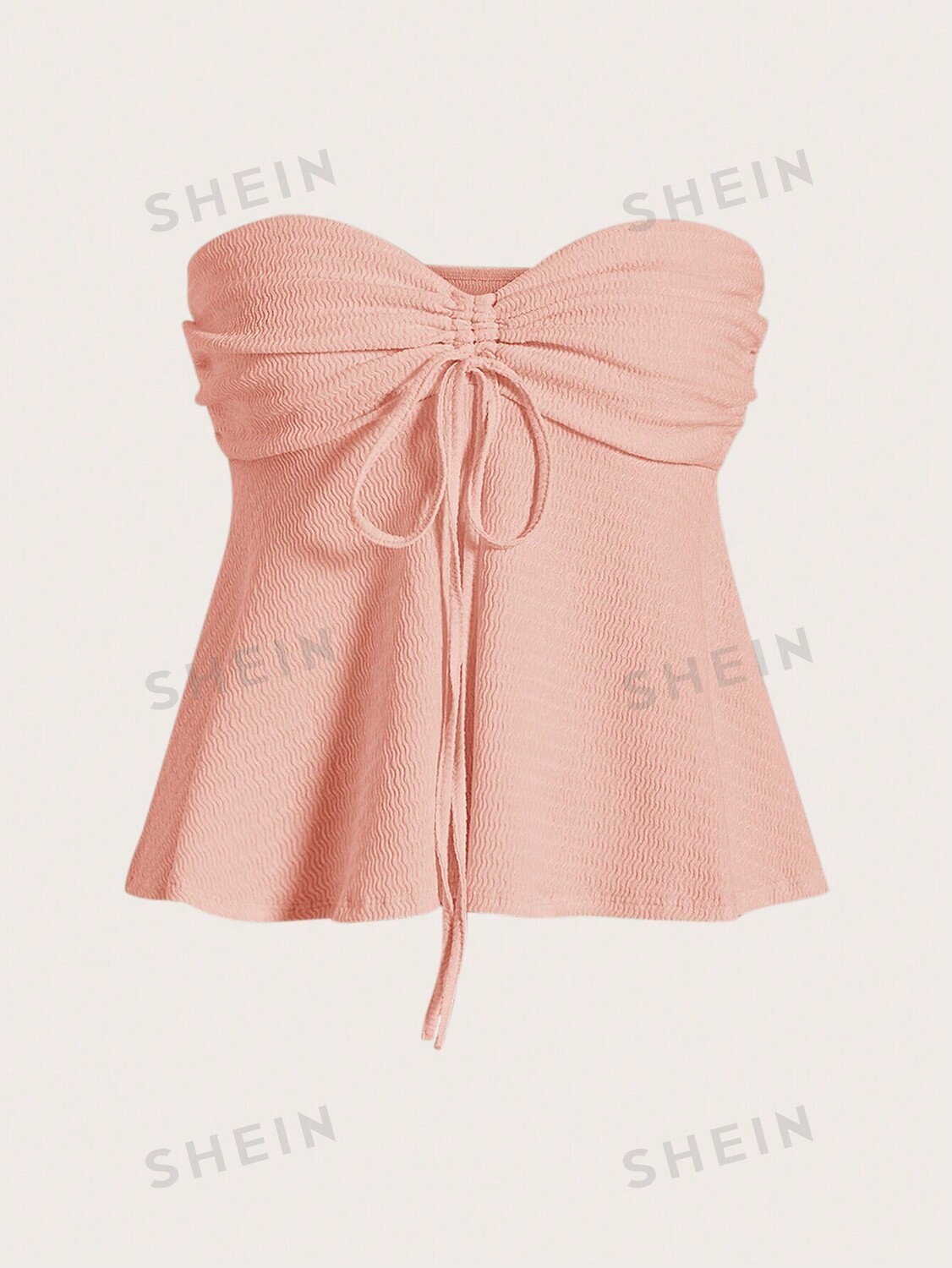 

Топ-бандо Shein Ezwear, розовый