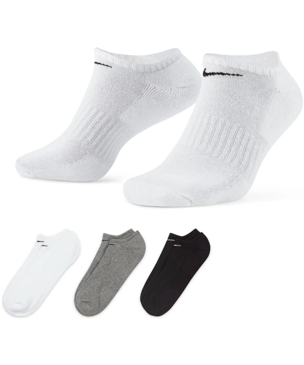 Носки Nike Everyday Cushion No-Show, 3 пары, мультицвет
