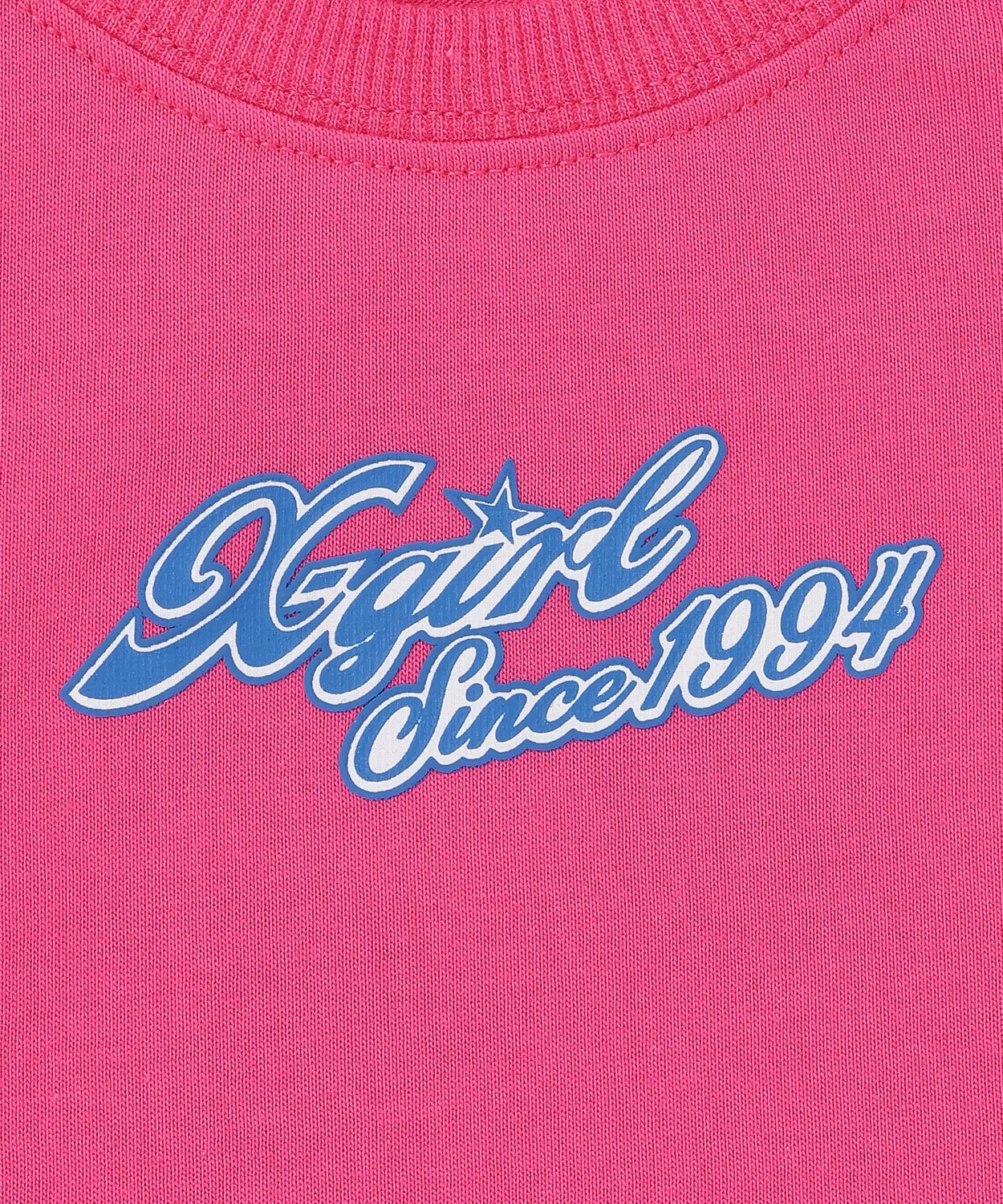 Для девочек футболка с принтом X-girl Stages серая — фото 4