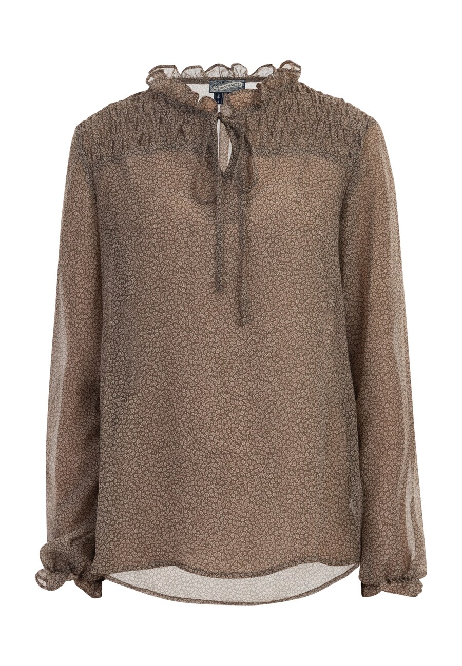 

Блуза DreiMaster Vintage, цвет Light brown/Dark brown